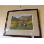 COUNTRY SCENE WATER COLOUR BY PATRICIA JONES EST[£15-£30]