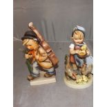 TWO GEOBEL FIGURES 15 CMS TALL EST [£ 20- £40]