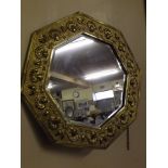 BRASS FRAMED MIRROR EST[£5-£10]