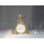 SMALL BRASS MASONIC TRIANGULAR WATCH EST[£30-£60]