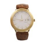 An Audemars Piguet Huitieme Automatic wristwatch 1990s  18K gold circular watchcase of a diameter of