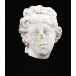 A small Italian antique marble head 17th century h. 12 cm.