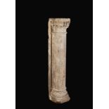 An antique Italian marble column Rome, 17th century h. 115 cm.