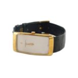 A Vacheron Constantin Moon Phase wristwatch Genoa, 1960/70s  18K gold rectangular-shaped watchcase
