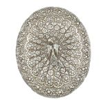 A Turkisch silver harem mirror
