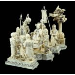 A great Chinese ivory group