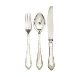 An Italian silver flatware service (60)