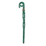 A malachite cane