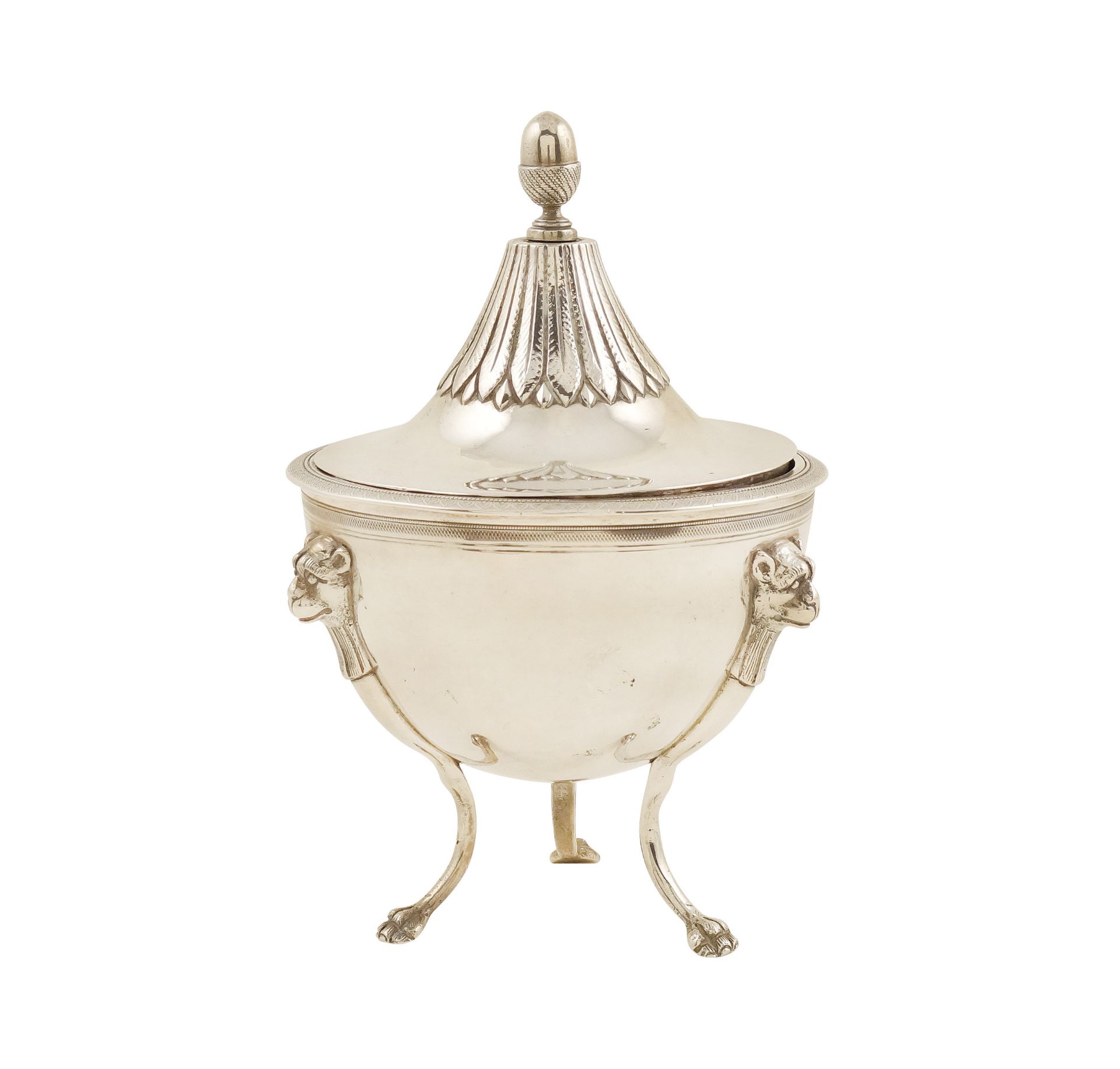 An Italian silver sugar bowl