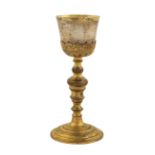 An Italian silver and bronze eucharistic chalice