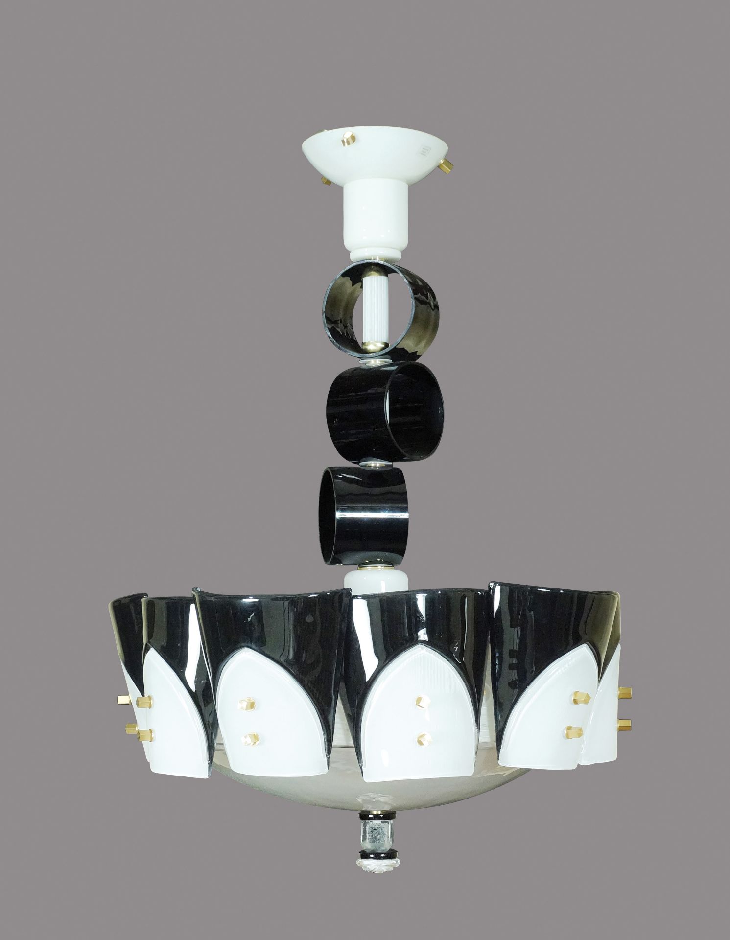 A particular modern Murano glass hanging lamp