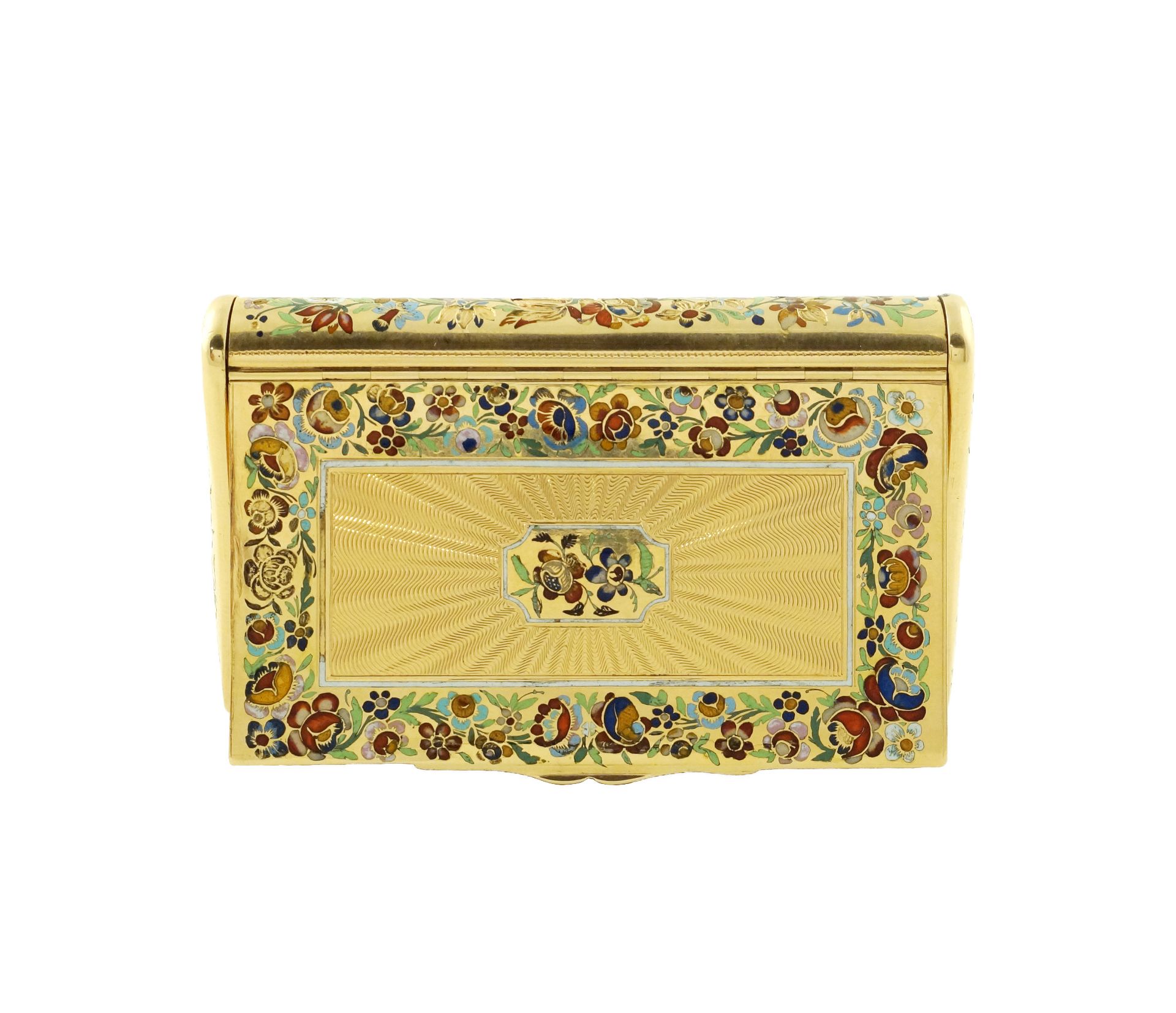 A gold and enamel snuff box - Bild 2 aus 3