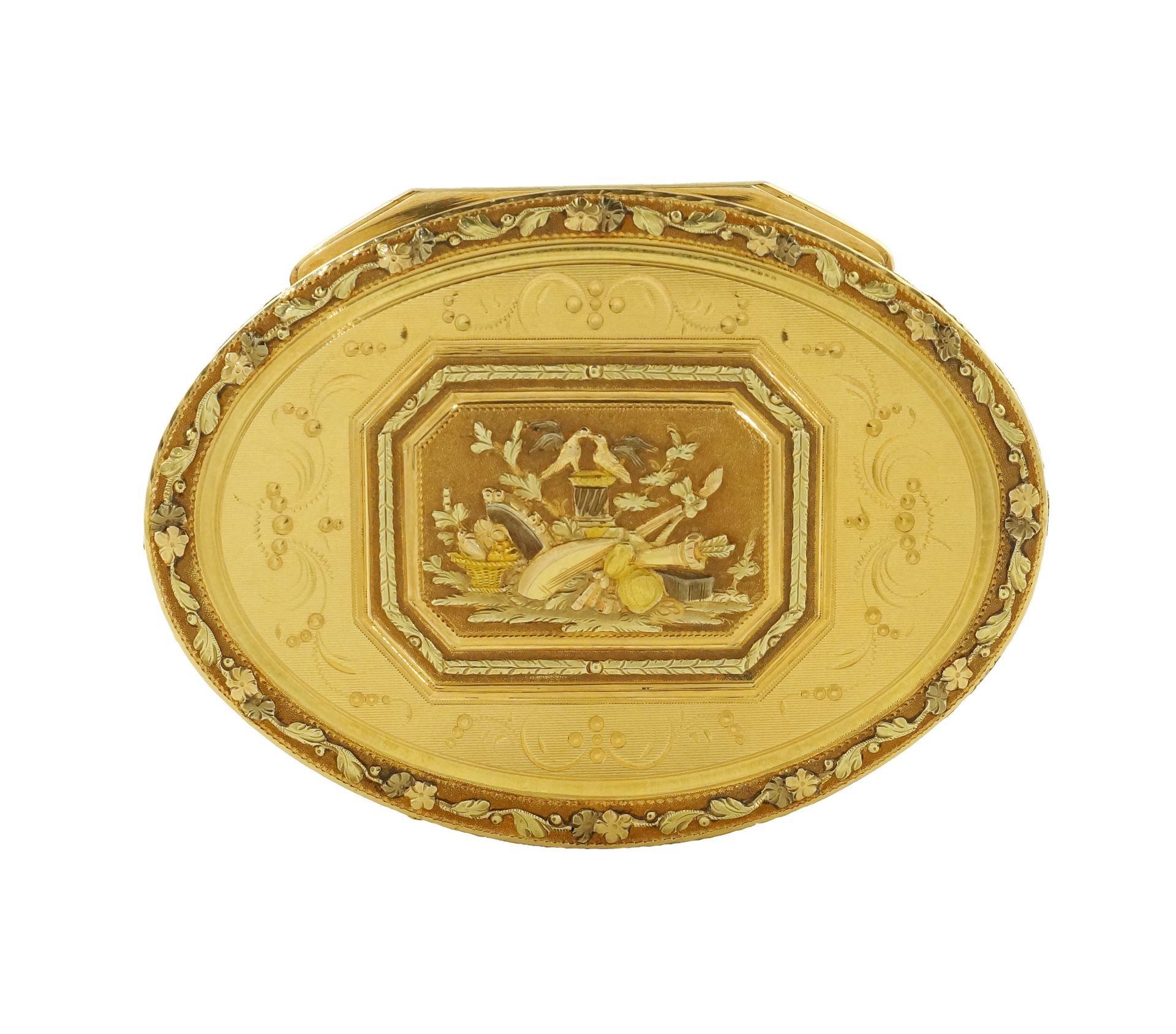 A French bicolor gold snuff box - Bild 2 aus 3