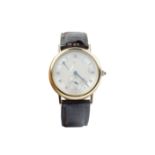 A Breguet 18kt gold wrist watch 1990ies