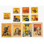 Adventure Pocket Library giveaways (1930s) 1, 2, 4, 5, 6, 7, 9 with Adventure Thrill Books 2, 3
