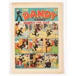 Dandy No 18 (1938). First April Fool issue. Bright fresh covers, cream/light tan pages. Narrow ½"