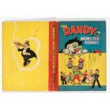 Dandy Monster Comic (1948). Korky the puppeteer. Front board with 'Monster Comic' lightly crayoned