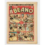 Beano 90 (1940). Propaganda war issue. Tin-Can Tommy brings down a Nazi bomber with Clanky, his