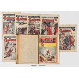 Champion (Jul-Dec 1944) 1170-1196 propaganda war issues. With Hotspur (1946) 533-560. Complete