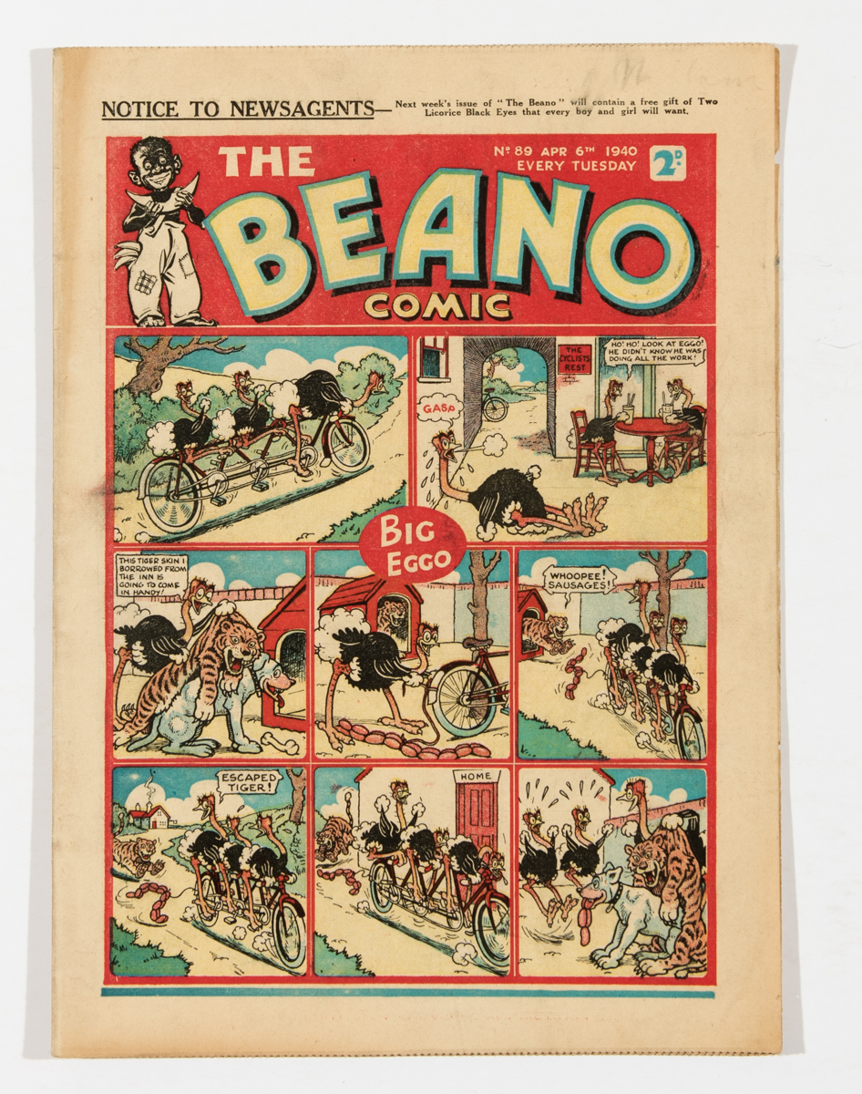 Beano 89 (1940). Propaganda war issue. Bright fresh covers, cream pages [vfn-] Comic / Comics
