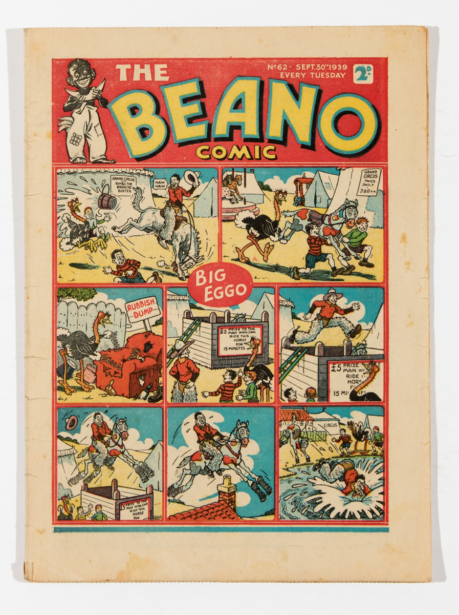 Beano No 62 (1939). Bright covers, cream pages [vg+/fn-] Comic / Comics