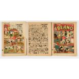 Beano (1939) 67, 70, 73. No 67: large cover piece torn away [fr], 70: no front cover, 73: Dandy ad