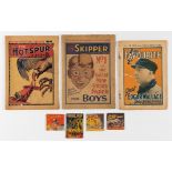 Hotspur Comic No 1 (1933), Skipper No 1 (1930), Boys' Favourite No 1 (1929). Worn, dull issues
