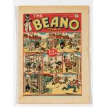 Beano No 57 (1939). Bright cover with ¼" margin piece torn away, cream pages [vg] Comic / Comics