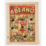 Beano No 74 (Dec 23 1939) 'Xmas Number'. Bright cover with pen mark to lower margin and slight spine