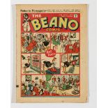 Beano No 68 (1939). Bright cover, 1 ins margin tear with narrow corner piece missing [vg] Comic /