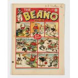 Beano No 76 New Year (1940). Lord Snooty traps a Nazi sub. Propaganda war issue. Bright fresh