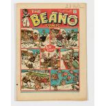 Beano No 77 (1940). Big Eggo Swastika cover. Propaganda war issue. Bright fresh covers, cream