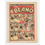 Beano 90 (1940). Propaganda war issue. Tin-Can Tommy brings down a Nazi bomber using Clanky, his