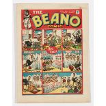 Beano comic 106 (1940). Propaganda war issue. Doubting Thomas bags a German bomber, Lord Snooty