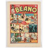 Beano 96 (1940). Propaganda war issue. Pansy Potter anchors a Nazi sub. Bright cover with some