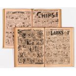 Illustrated Chips (Jan-Jun 1930) 2052-2077. In half-year bound volume. With Larks (Jan-Jun 1939)