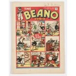 Beano 110 (1940). Propaganda war issue. Lord Snooty tricks Mussolini in handing over Italian ice-