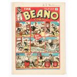 Beano 116 (1940). Propaganda war issue. Wild Boy of the Woods sinks German tanks. Bright covers,