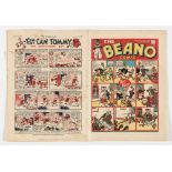 Beano 100 (1940). Propaganda war issue. Doubting Thomas blows up a barrage balloon. Bright covers,