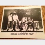 Signed Michael Jackson on tour original photo