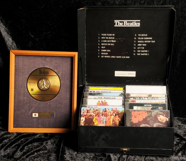 The Beatles Japanese EMI CD sales award for The Beatles Past Masters Volume Two Presented to EMI