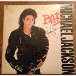 Signed Michael Jackson Original 'Bad' Album 12'