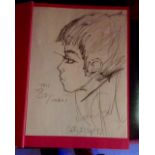 Michael Jackson- Head drawn. 8x11 Saturday 27th September 1997. ""This Boy""