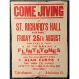 Come Jiving to the Fabulous Flintstones' poster also featuring Alan Curtis the 'Sheik of the Shakes'
