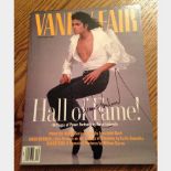 Signed Michael Jackson Dec 1989, Vanity Fair hall of fame magazine.