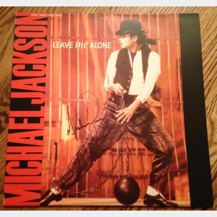 Signed Michael Jackson 'Leave Me Alone' Single