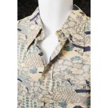 Elvis Presley: previously personally owned and worn patterned shirt, Monzini knit by Monticello,