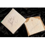 Elvis Presley: Two autographs, 1960s, one in black fountain pen inscriped 'To Ben' and signed, the