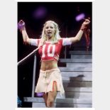 'Britney Spears stage worn football jersey June 2000 concert, Maryland.