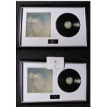 John Lennon signed Imagine vinyl LP in a black frame.